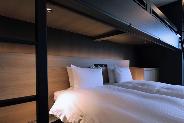 لوفت قياسي بسريرين منفصلين وأسرّة بطابقين مع أريكة، KOKO HOTEL Residence Kyoto Nijo Castle 5/10