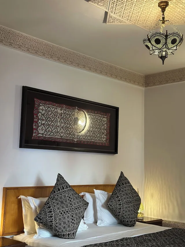 غرفة سوبيريور بسرير كوين بإطلالة على الفناء، Riad Mazar Fes 6/10
