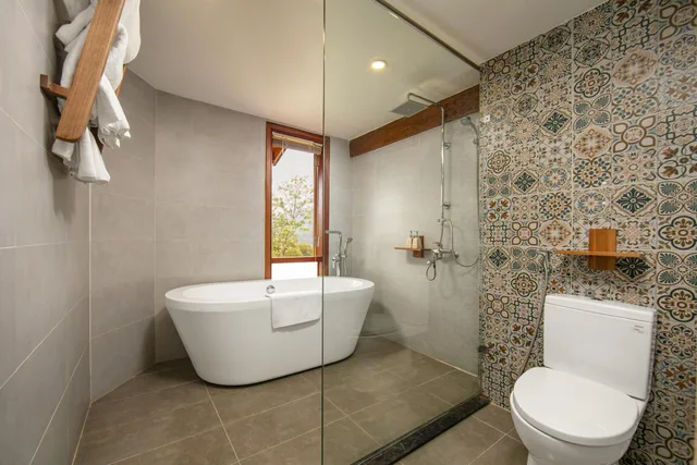 جناح عائلي بسرير كينج وسرير فردي، Mai Chau Hideaway Lake Resort 3/4