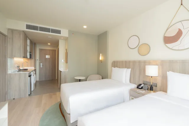جناح استوديو أساسي بسريرين منفصلين بمطبخ، Staybridge Suites Bangkok Sukhumvit 2/8