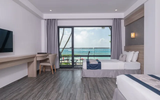 غرفة ديلوكس عائلية بإطلالة على البحر بشرفة، Kaani Grand Seaview 8/10