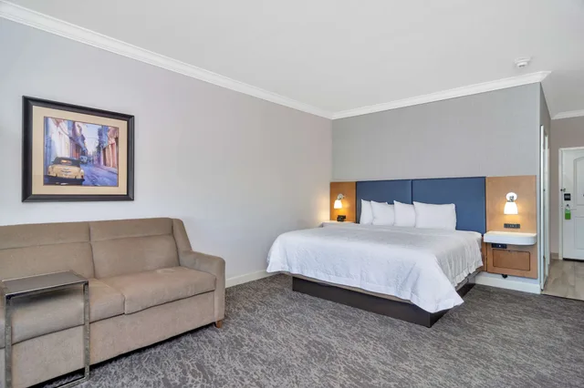 استوديو بسرير كينج مع أريكة لذوي الإعاقة، Hampton Inn Suites Fort Worth Fossil Creek 1/7