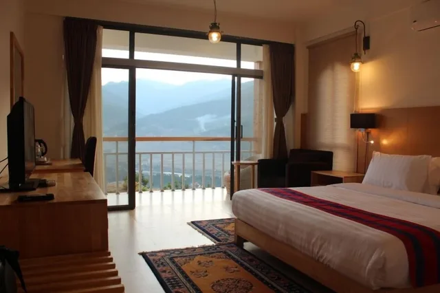 غرفة ديلوكس بسرير مزدوج بغرفة نوم واحدة، ZHINGKHAM RESORT 3/7