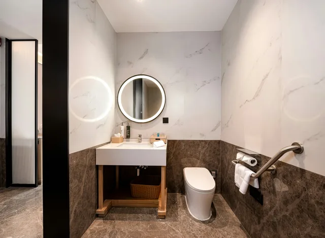 غرفة بسرير كينج لذوي الإعاقة، Hilton Garden Inn Fenyang Yulongwan 6/9