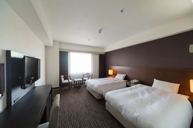 Twin Beds, Castle View, Corner، KKR HOTEL NAGOYA 1/10