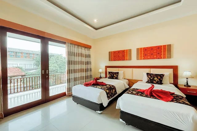 غرفة ديلوكس بسريرين منفصلين، Kubu Petitenget Suite Seminyak 3/8