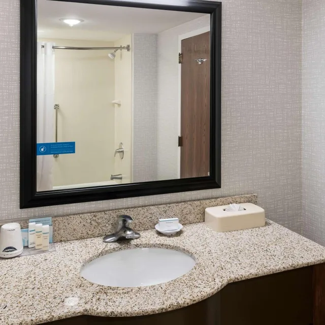 جناح بسرير كينج بغرفة نوم واحدة مع أريكة بحوض جاكوزي، Hampton Inn And Suites Chicago North Shore 3/4