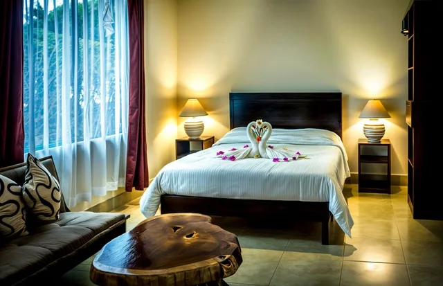 استوديو ديلوكس بسرير كوين، Hotel Villa Creole 3/4