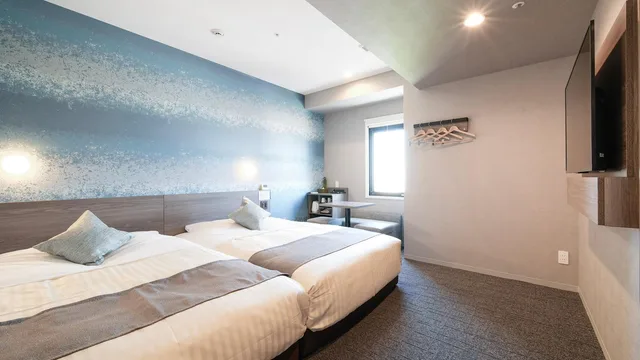غرفة بسريرين مزدوجين، Super Hotel Premier Ikebukuro Natural Hot Spring (TennenOnsen) 1/2