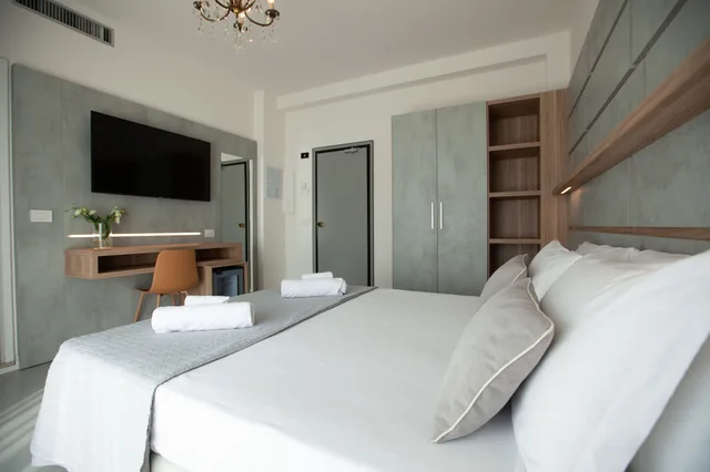 غرفة بانورامية بشرفة مفردة بسرير كوين، Hotel Maestri 3/10