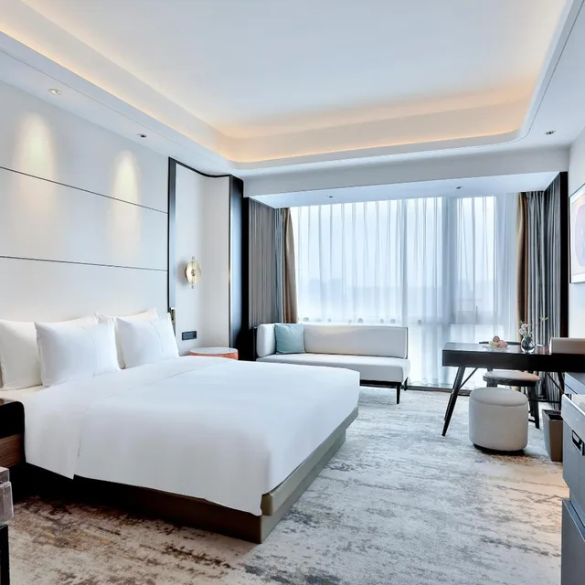 غرفة بزنس بسرير كوين، Yindu Hotel Yiwu 1/4
