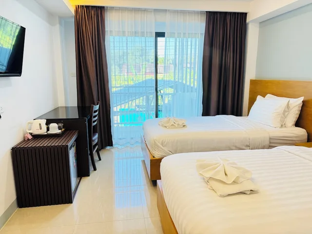 غرفة ديلوكس بسريرين منفصلين، Collection O Room Lanna Hotel 2/4