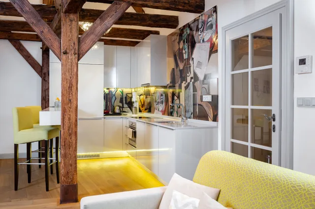 شقة سوبيريور بسريرين كينج مع أريكة، Empirent Apartments Prague Castle 9/10