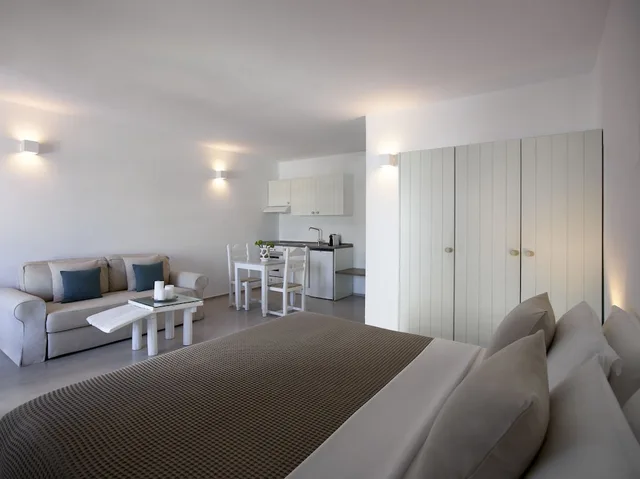 Wonderful, Junior, Studio, Double Bed, Sea View, Sofa, Kallos of Mykonos 1/2