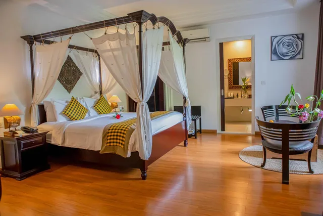 جناح عائلي بسرير فردي وسريرين مزدوجين بإطلالة على المسبح، La Rose Suites 2/3