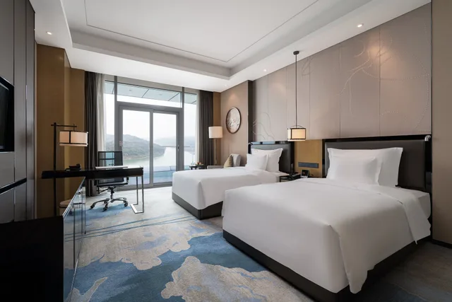 غرفة ديلوكس بسريرين منفصلين، Wyndham Yuelai 1/9