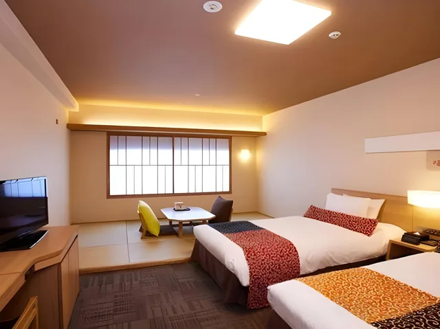 غرفة يابانية غربية بسريرين منفصلين، Kyoto Hot Spring Hatoya Zuihokaku Hotel 1/1