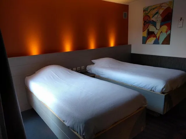 غرفة كومفورت بسريرين منفصلين بإطلالة على الفناء، Canalview Hotel Ter Reien 1/1