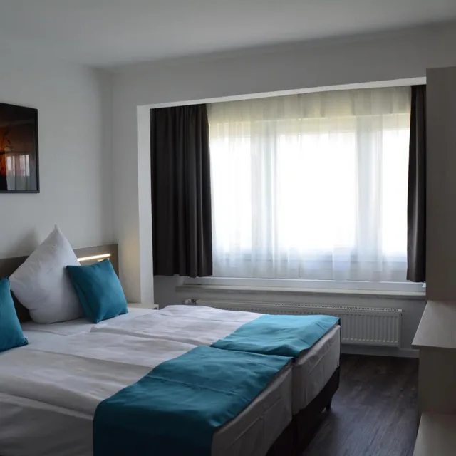 غرفة ديلوكس بسرير مزدوج أو سريرين منفصلين بإطلالة على المدينة، Hotel BaWu 1/8