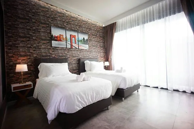 غرفة سوبيريور بسريرين منفصلين وسرير كينج بغرفة نوم واحدة، Namthong Nan Hotel 1/1