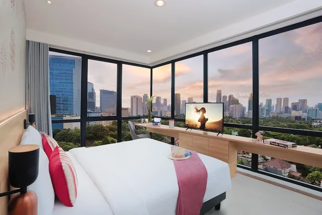 شقة ديلوكس بسرير كينج وسرير كوين بغرفتي نوم، Citadines Gatot Subroto Jakarta 6/8