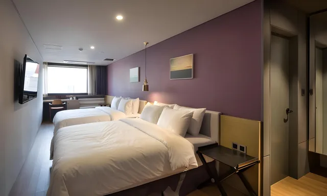 غرفة بريميير عائلية بسريرين كينج، Bay Hound Hotel 1/1
