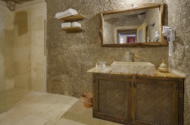 غرفة ديلوكس بسرير كوين مع أريكة، Hera Cave Suites 7/8
