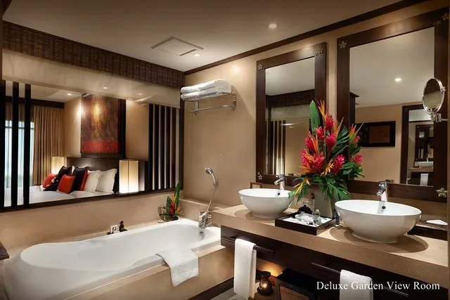 غرفة ديلوكس بسرير مزدوج أو سريرين منفصلين بإطلالة على الحديقة، Bo Phut Resort and Spa 3/3