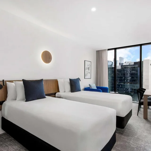 2 Bedrooms, Connecting, Apartment, King Bed, Adina Apartment Hotel Melbourne Southbank 4/8