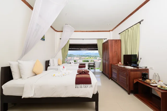 غرفة قياسية بسرير مزدوج أو سريرين منفصلين، Luang Prabang View Hotel 1/10