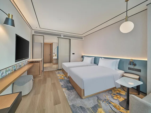 غرفة بسريرين منفصلين، Hilton Garden Inn Guangzhou Baiyun Airport 1/3