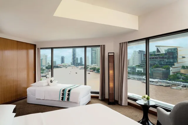 جناح عائلي بسرير كينج مع أريكة، Royal Orchid Sheraton Riverside Hotel Bangkok 5/9