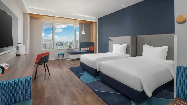 غرفة قياسية بسريرين منفصلين لذوي الإعاقة، Holiday Inn Express Yinchuan Downtown 4/10