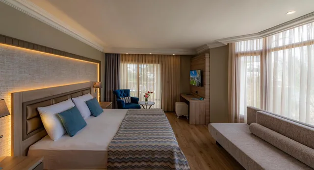 غرفة ركنية بسرير كينج، Samara Hotel Bodrum Ultra All Inclusive 6/10