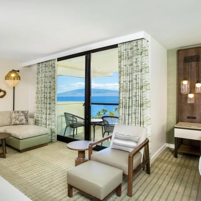 غرفة ركنية بسرير كينج بإطلالة على البحر، Hyatt Regency Maui Resort and Spa 3/5