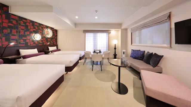 غرفة عائلية رباعية بأربعة أسرّة، Gion Crystal Hotel 1/3