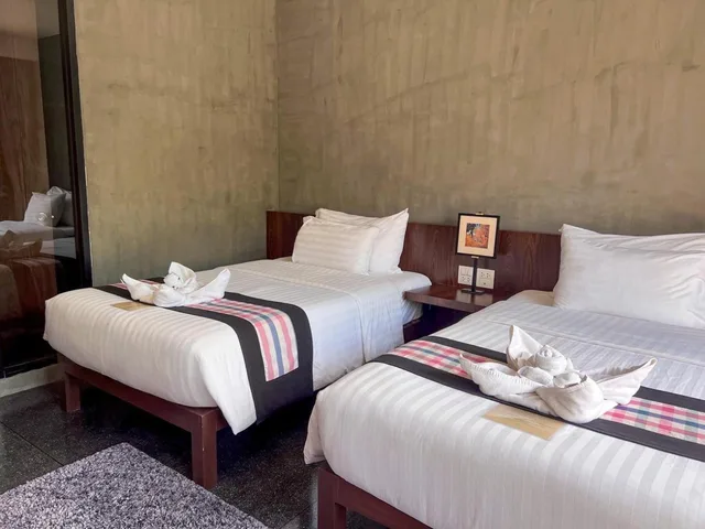 غرفة سوبيريور بسريرين منفصلين بإطلالة على الحديقة، NAI YA Hotel 3/10