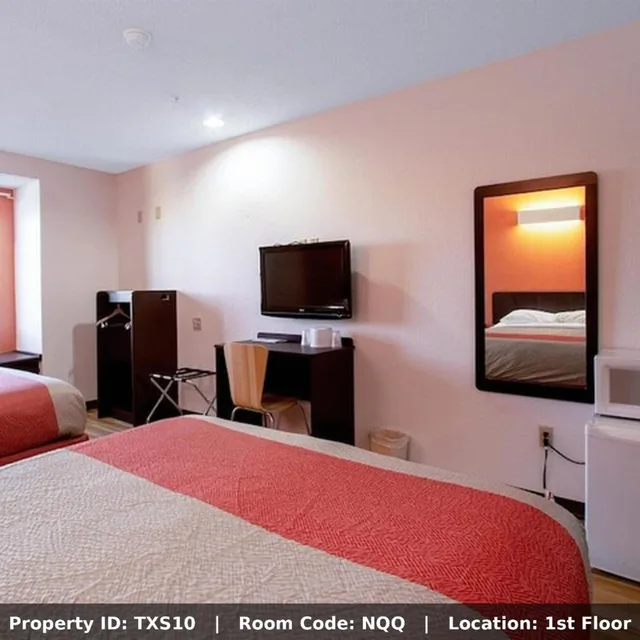 غرفة بسريرين مزدوجين، Motel6 El Paso, TX - Southeast 3/4