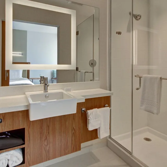 جناح بسريرين كوين مع سرير سحّاب إضافي مع أريكة لذوي الإعاقة، SPRINGHILL SUITES DALLAS PLANO/FRISCO 4/5