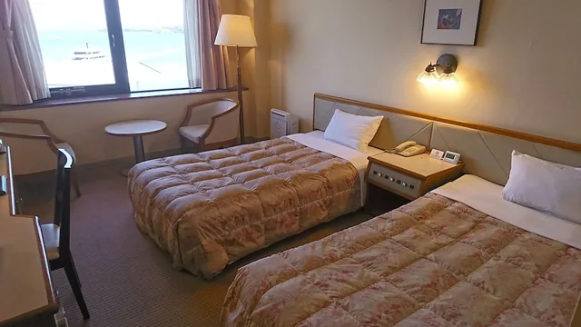 Room, Twin Beds, Ocean View, East Wing، Miyajima Coral 2/7