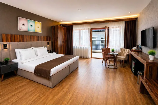 غرفة ديلوكس بسريرين منفصلين بإطلالة على البحر، Vita Suites Karakoy 1/5