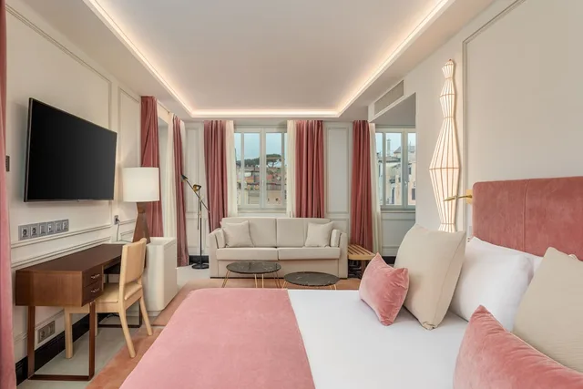 جناح جونيور بسرير كينج بشرفة مع أريكة، Room Mate Gran Filippo, Rome Fontana di Trevi 5/8