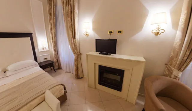 غرفة ديلوكس بسرير كوين بإطلالة على المدينة، Hotel Miramare and Spa 4/5