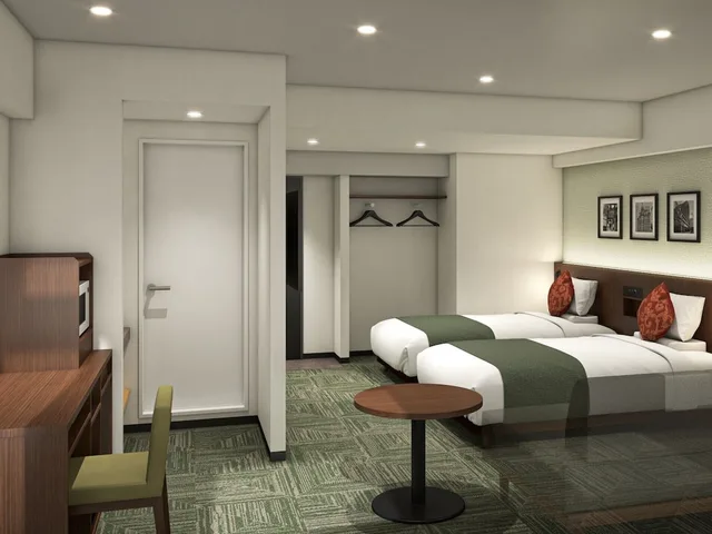 Tree, Superior, Twin Beds, with Extra Bed, with View، Hotel Mystays Asakusa 1/6