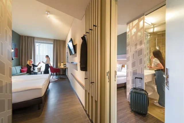 غرفة متصلة سوبيريور بسريرين منفصلين، Mercure Zurich City 4/8
