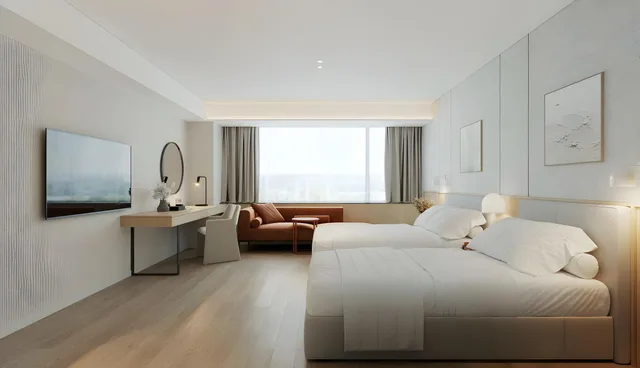 غرفة ديلوكس بسريرين منفصلين، The K Hotel Gyeongju 1/2