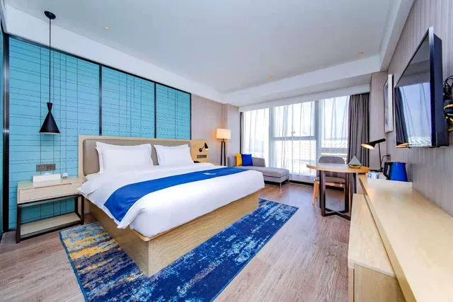 غرفة قياسية بسرير كوين، Echarm Hotel Xiantao Yuantai Weilaicheng 1/1