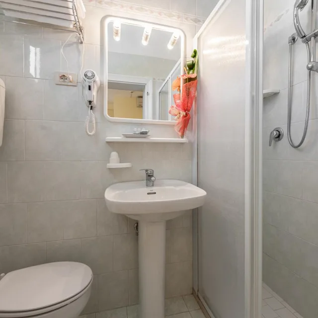 غرفة بسرير مزدوج أو سريرين منفصلين بإطلالة على البحر، Hotel Corinna 8/8