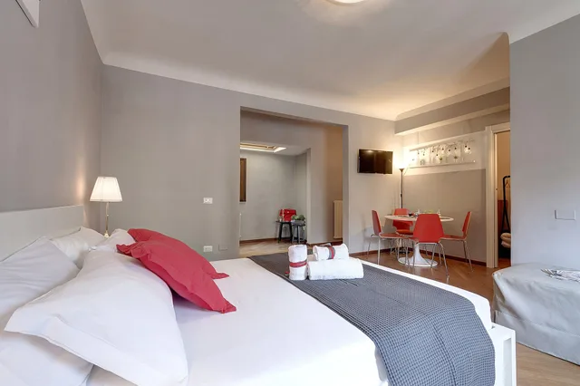 شقة بسرير كوين بغرفة نوم واحدة مع أريكة، Mamo Florence - Espresso Apartment 1/4