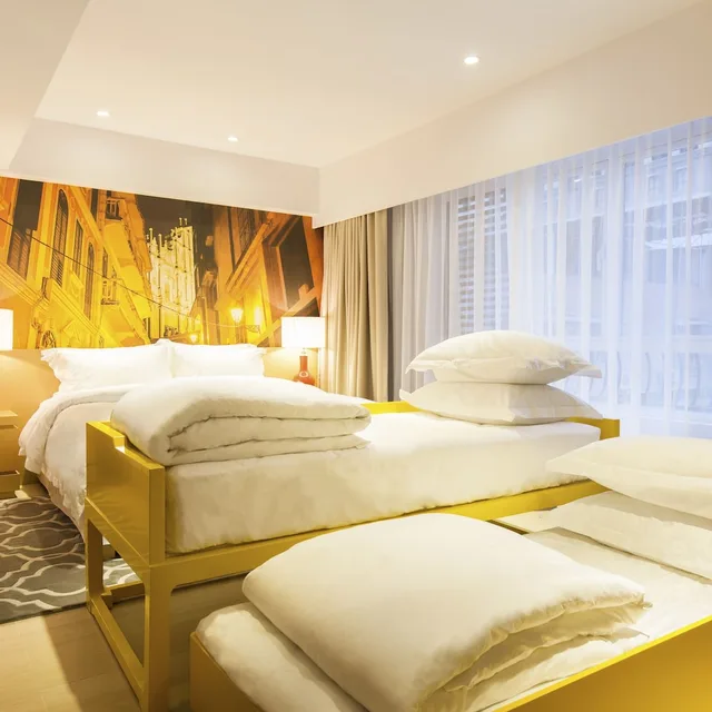 غرفة عائلية بسرير مزدوج مع أريكة، Caravel Hotel 3/5